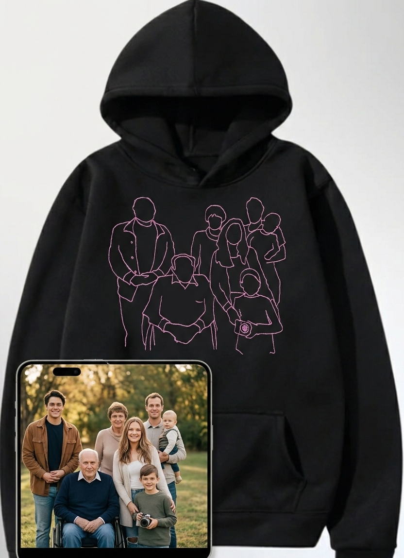 Mikina s výšivkou pro rodiče