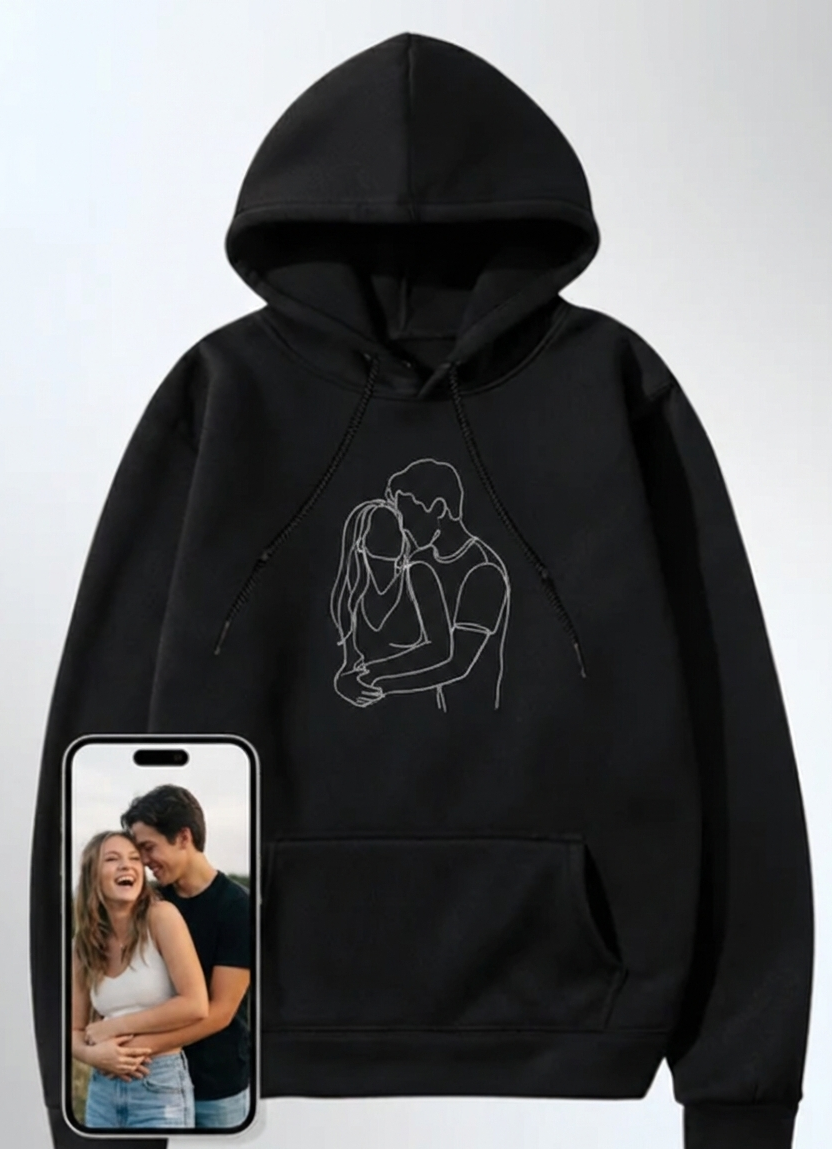 Mikina s výšivkou pro páry